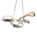 Hubbardton Forge - Five Light Pendant - Graffiti - Vintage Platinum- Union Lighting Luminaires Decor