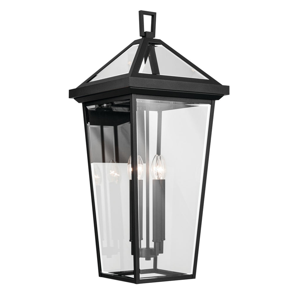 Kichler Canada - Four Light Outdoor Wall Mount - Regence - Textured Black- Union Lighting Luminaires Decor