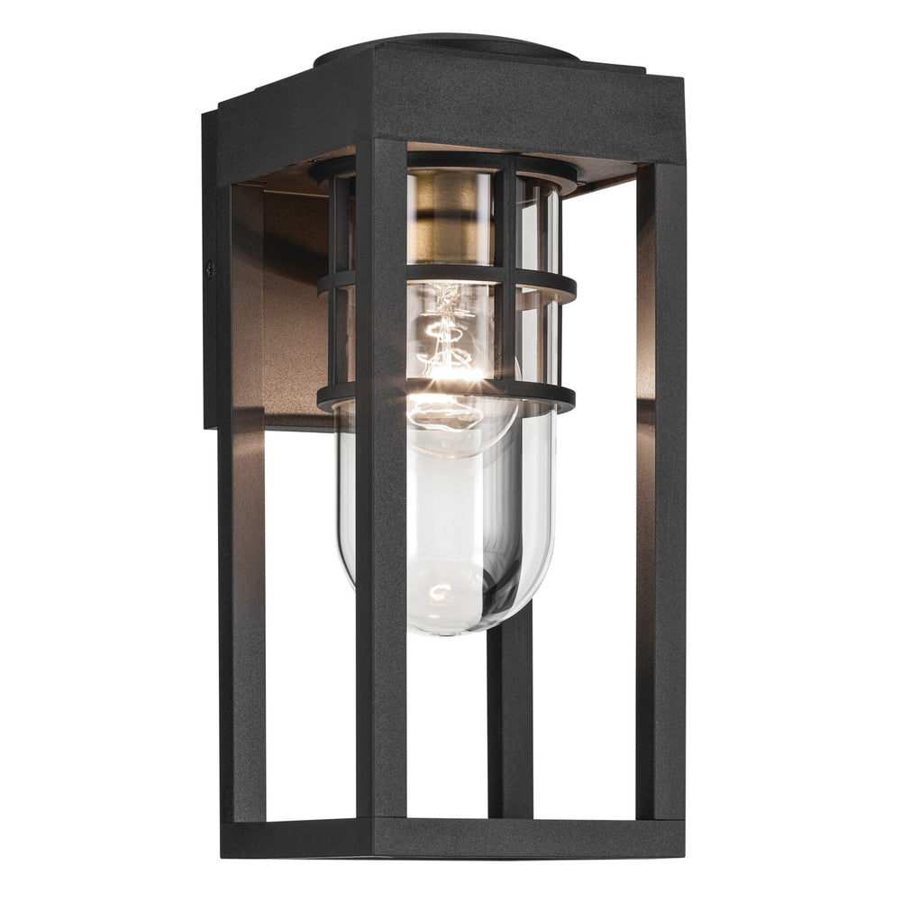 Kichler Canada - One Light Outdoor Wall Mount - Hone - Textured Black- Union Lighting Luminaires Decor