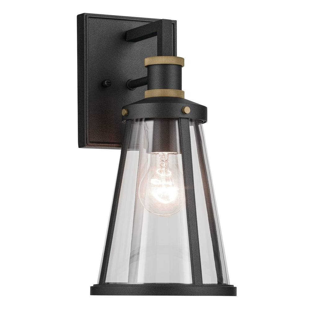 Kichler Canada - One Light Outdoor Wall Mount - Talman - Textured Black- Union Lighting Luminaires Decor