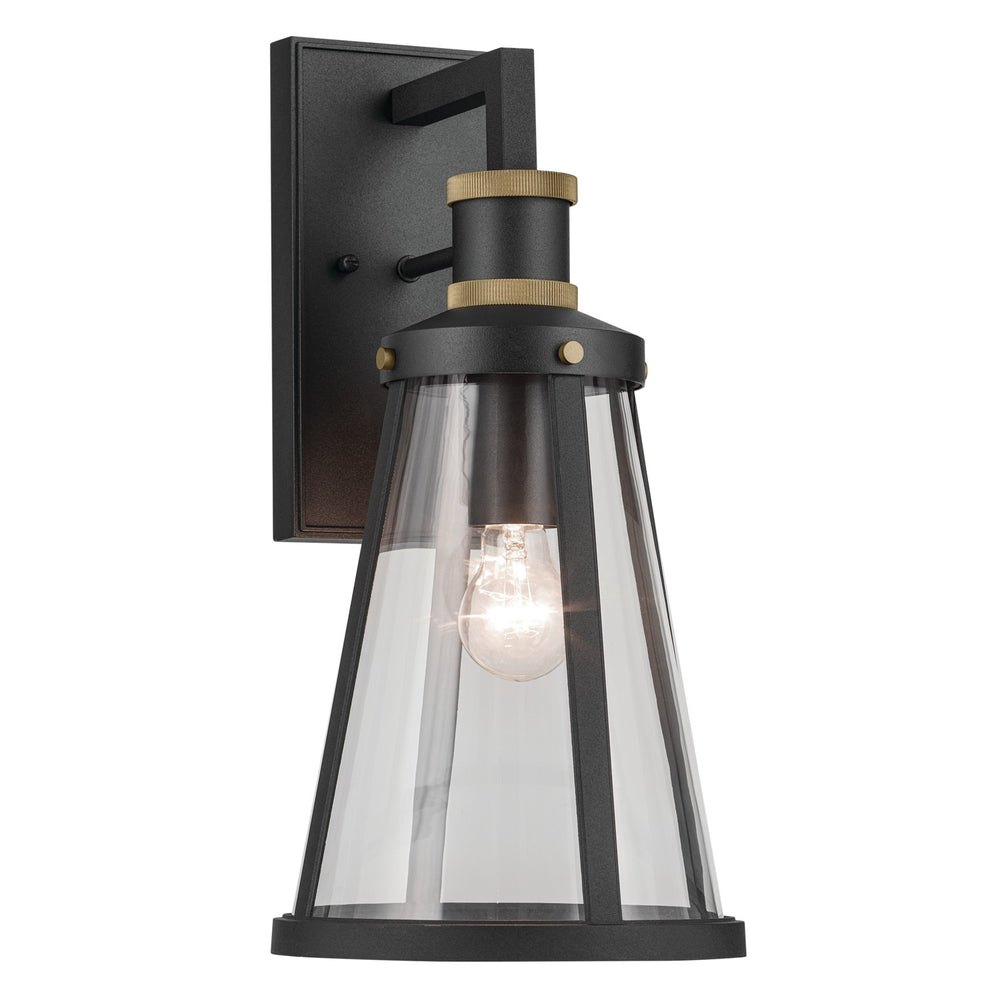 Kichler Canada - One Light Outdoor Wall Mount - Talman - Textured Black- Union Lighting Luminaires Decor