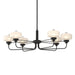 Hubbardton Forge - Six Light Pendant - Nola - Black- Union Lighting Luminaires Decor