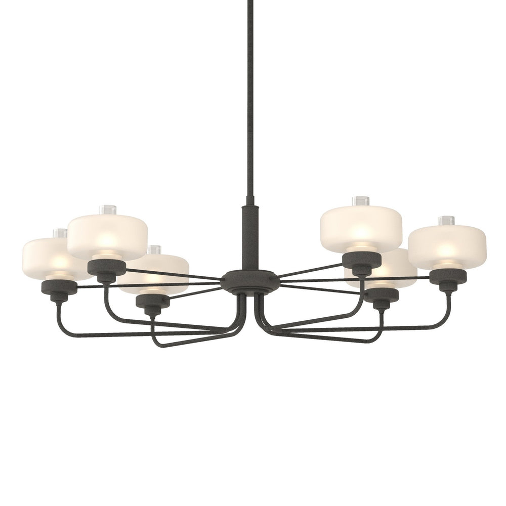 Hubbardton Forge - Six Light Pendant - Nola - Natural Iron- Union Lighting Luminaires Decor