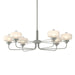 Hubbardton Forge - Six Light Pendant - Nola - Vintage Platinum- Union Lighting Luminaires Decor
