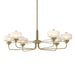 Hubbardton Forge - Six Light Pendant - Nola - Soft Gold- Union Lighting Luminaires Decor