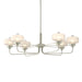 Hubbardton Forge - Six Light Pendant - Nola - Sterling- Union Lighting Luminaires Decor