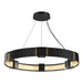 Hubbardton Forge - Six Light Pendant - Aura - Black- Union Lighting Luminaires Decor