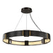 Hubbardton Forge - Six Light Pendant - Aura - Oil Rubbed Bronze- Union Lighting Luminaires Decor