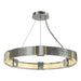 Hubbardton Forge - Six Light Pendant - Aura - Sterling- Union Lighting Luminaires Decor