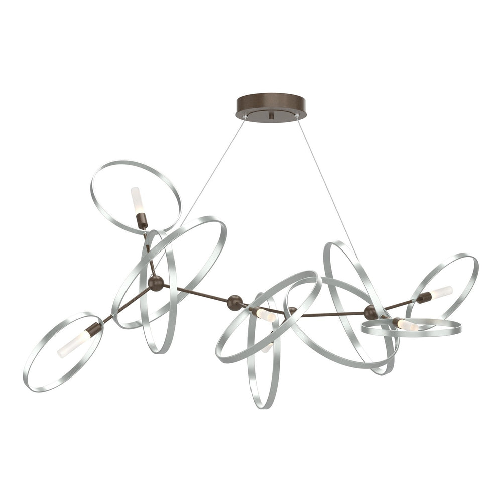 Hubbardton Forge - Six Light Pendant - Celesse - Bronze- Union Lighting Luminaires Decor