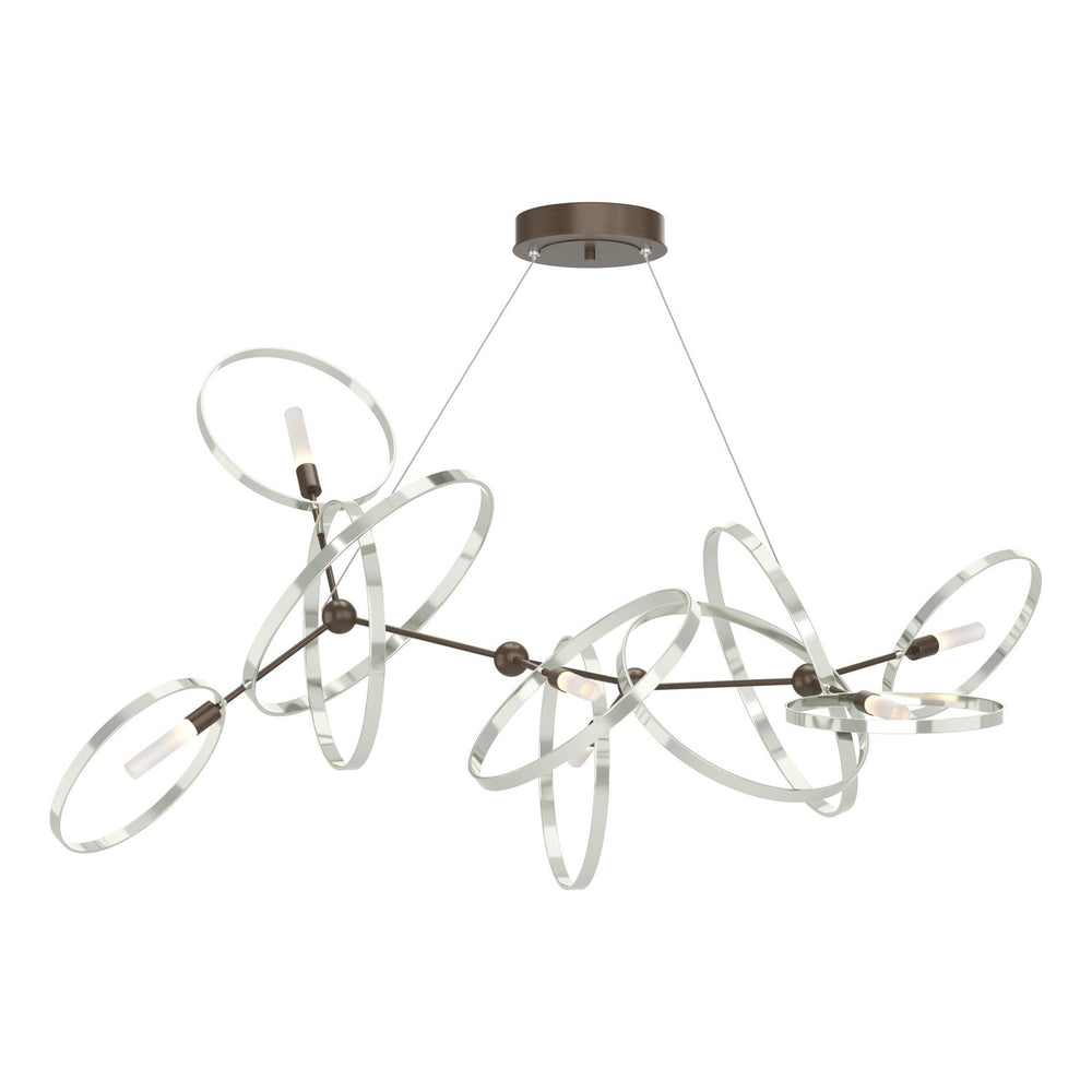 Hubbardton Forge - Six Light Pendant - Celesse - Bronze- Union Lighting Luminaires Decor