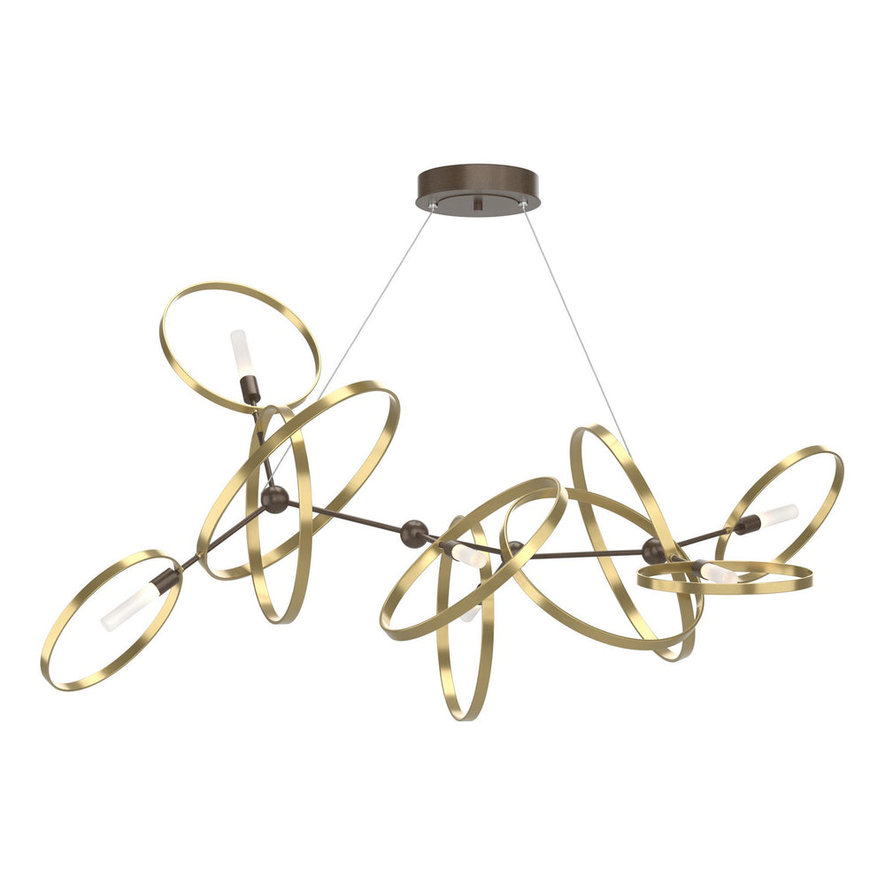 Hubbardton Forge - Six Light Pendant - Celesse - Bronze- Union Lighting Luminaires Decor