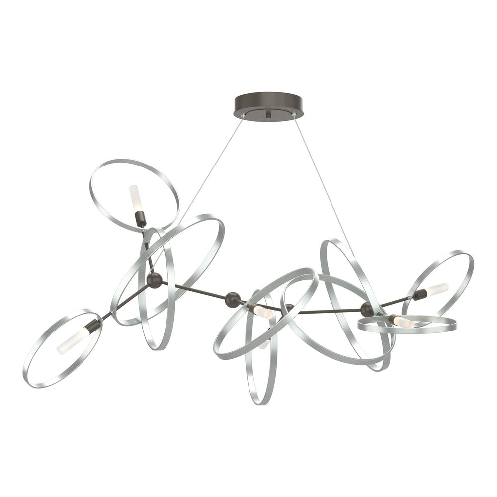 Hubbardton Forge - Six Light Pendant - Celesse - Dark Smoke- Union Lighting Luminaires Decor