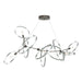Hubbardton Forge - Six Light Pendant - Celesse - Dark Smoke- Union Lighting Luminaires Decor