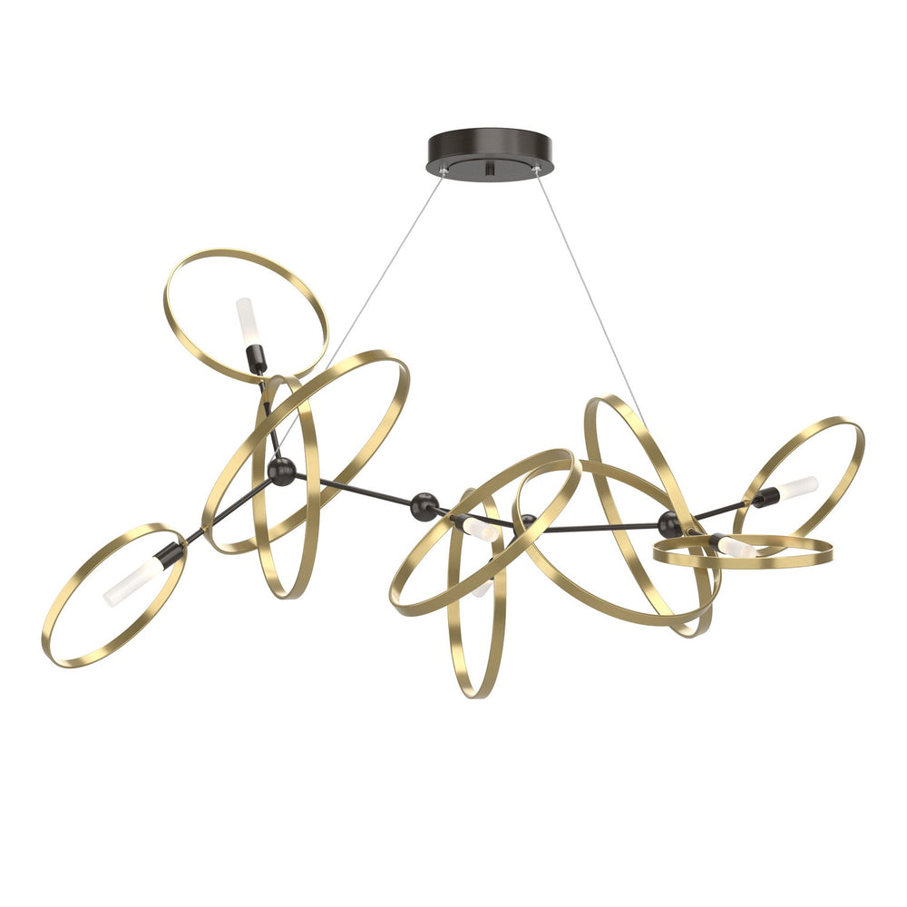 Hubbardton Forge - Six Light Pendant - Celesse - Oil Rubbed Bronze- Union Lighting Luminaires Decor