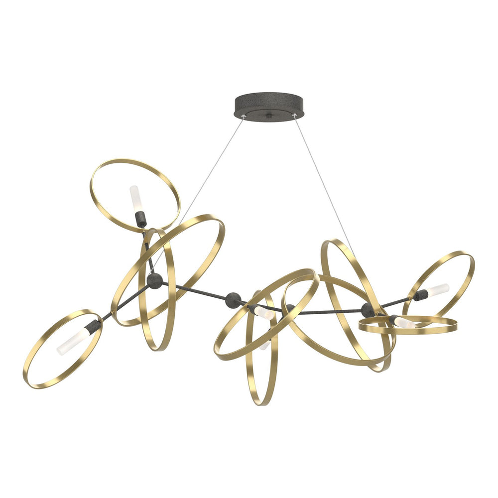 Hubbardton Forge - Six Light Pendant - Celesse - Natural Iron- Union Lighting Luminaires Decor