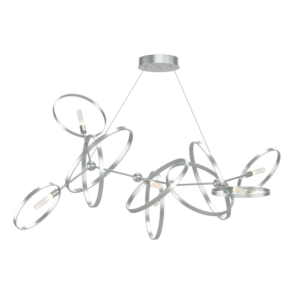 Hubbardton Forge - Six Light Pendant - Celesse - Vintage Platinum- Union Lighting Luminaires Decor