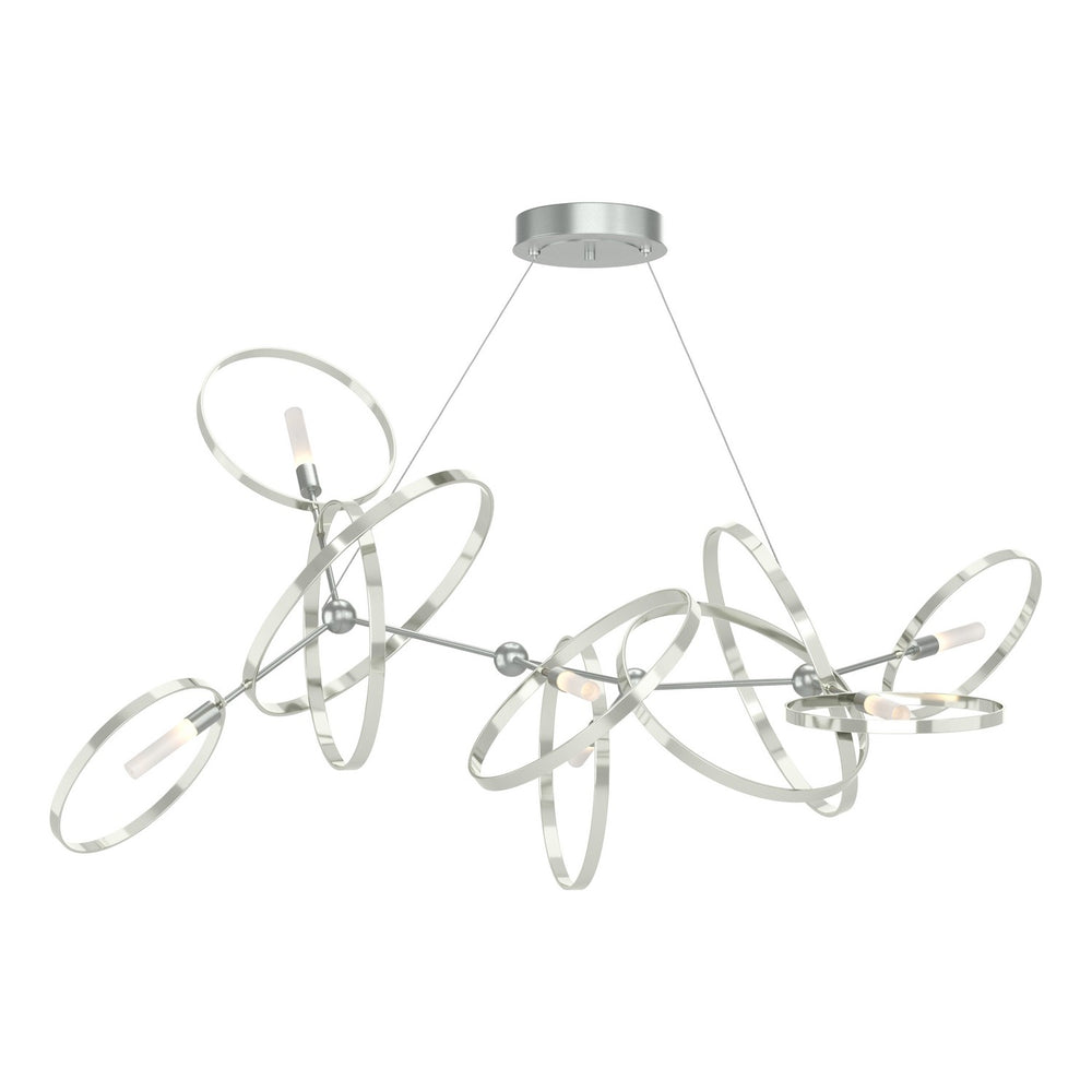 Hubbardton Forge - Six Light Pendant - Celesse - Vintage Platinum- Union Lighting Luminaires Decor