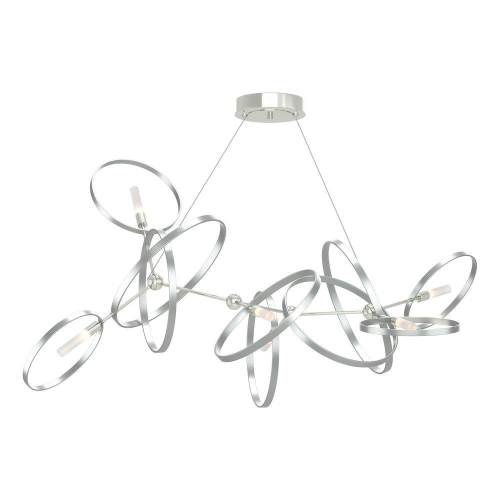 Hubbardton Forge - Six Light Pendant - Celesse - Sterling- Union Lighting Luminaires Decor