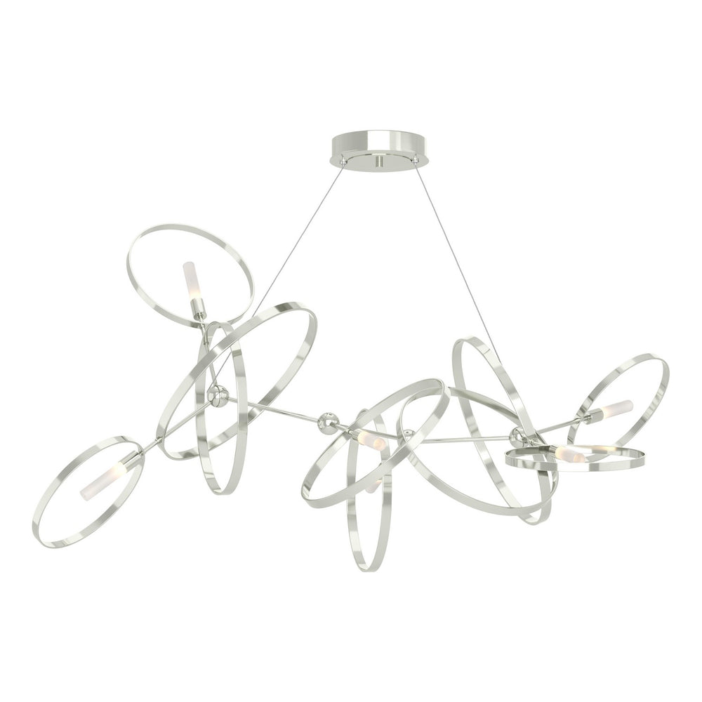 Hubbardton Forge - Six Light Pendant - Celesse - Sterling- Union Lighting Luminaires Decor