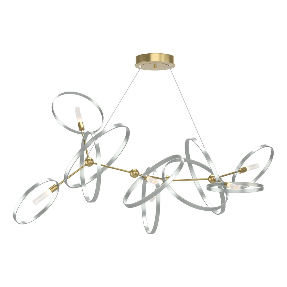 Hubbardton Forge - Six Light Pendant - Celesse - Modern Brass- Union Lighting Luminaires Decor