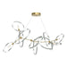 Hubbardton Forge - Six Light Pendant - Celesse - Modern Brass- Union Lighting Luminaires Decor