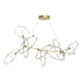 Hubbardton Forge - Six Light Pendant - Celesse - Modern Brass- Union Lighting Luminaires Decor