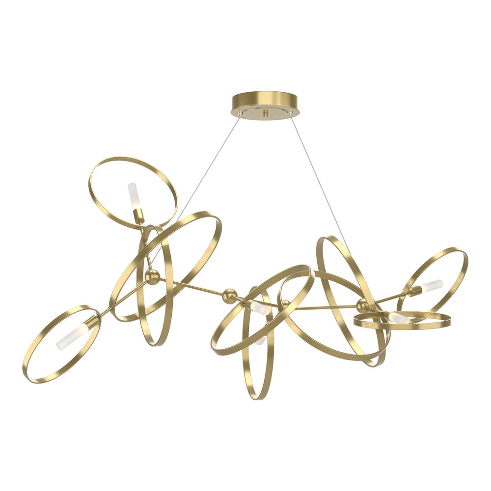 Hubbardton Forge - Six Light Pendant - Celesse - Modern Brass- Union Lighting Luminaires Decor