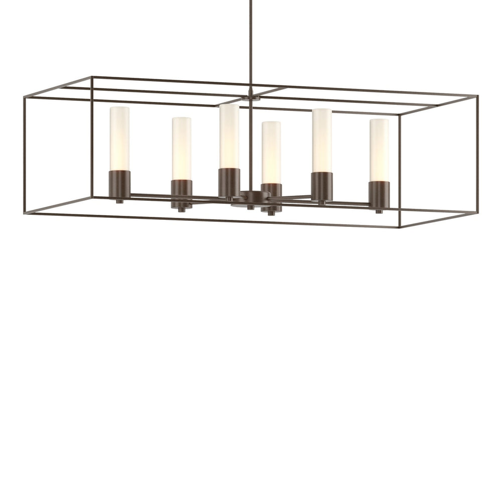 Hubbardton Forge - Six Light Pendant - Portico - Bronze- Union Lighting Luminaires Decor