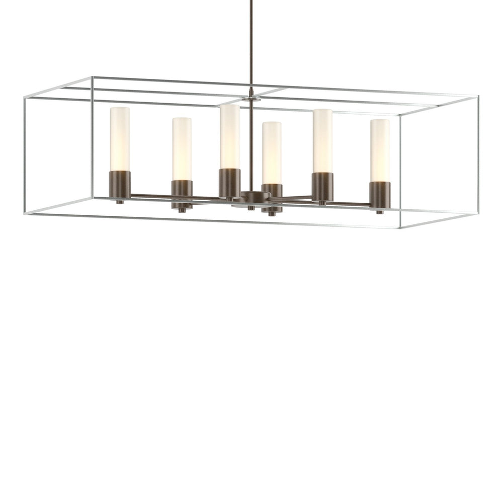 Hubbardton Forge - Six Light Pendant - Portico - Bronze- Union Lighting Luminaires Decor