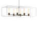 Hubbardton Forge - Six Light Pendant - Portico - Bronze- Union Lighting Luminaires Decor