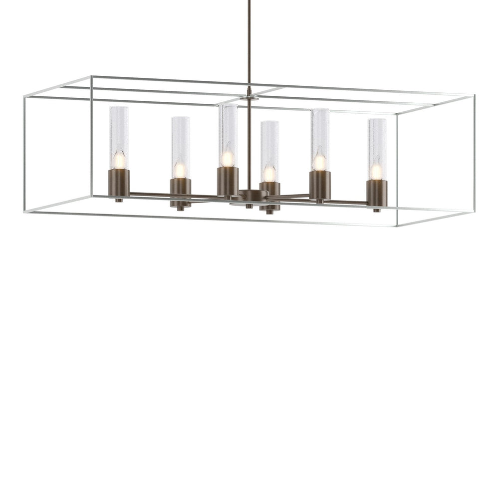 Hubbardton Forge - Six Light Pendant - Portico - Bronze- Union Lighting Luminaires Decor