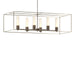 Hubbardton Forge - Six Light Pendant - Portico - Bronze- Union Lighting Luminaires Decor