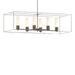Hubbardton Forge - Six Light Pendant - Portico - Bronze- Union Lighting Luminaires Decor