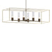Hubbardton Forge - Six Light Pendant - Portico - Bronze- Union Lighting Luminaires Decor