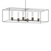 Hubbardton Forge - Six Light Pendant - Portico - Dark Smoke- Union Lighting Luminaires Decor