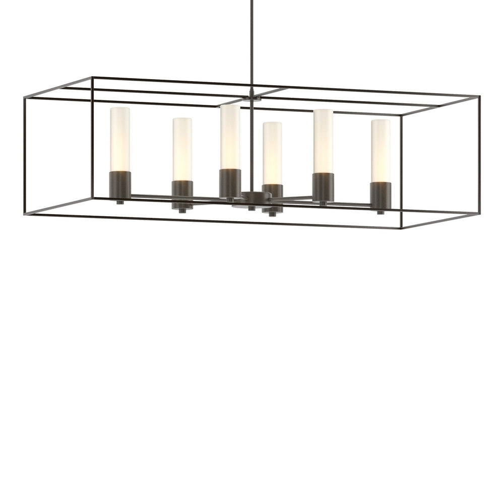 Hubbardton Forge - Six Light Pendant - Portico - Dark Smoke- Union Lighting Luminaires Decor