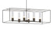 Hubbardton Forge - Six Light Pendant - Portico - Dark Smoke- Union Lighting Luminaires Decor