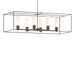 Hubbardton Forge - Six Light Pendant - Portico - Dark Smoke- Union Lighting Luminaires Decor