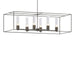 Hubbardton Forge - Six Light Pendant - Portico - Dark Smoke- Union Lighting Luminaires Decor