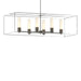 Hubbardton Forge - Six Light Pendant - Portico - Dark Smoke- Union Lighting Luminaires Decor