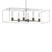 Hubbardton Forge - Six Light Pendant - Portico - Dark Smoke- Union Lighting Luminaires Decor