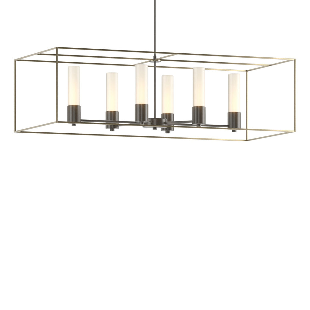 Hubbardton Forge - Six Light Pendant - Portico - Dark Smoke- Union Lighting Luminaires Decor