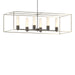 Hubbardton Forge - Six Light Pendant - Portico - Dark Smoke- Union Lighting Luminaires Decor