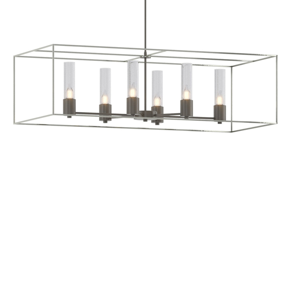 Hubbardton Forge - Six Light Pendant - Portico - Dark Smoke- Union Lighting Luminaires Decor