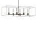 Hubbardton Forge - Six Light Pendant - Portico - Dark Smoke- Union Lighting Luminaires Decor