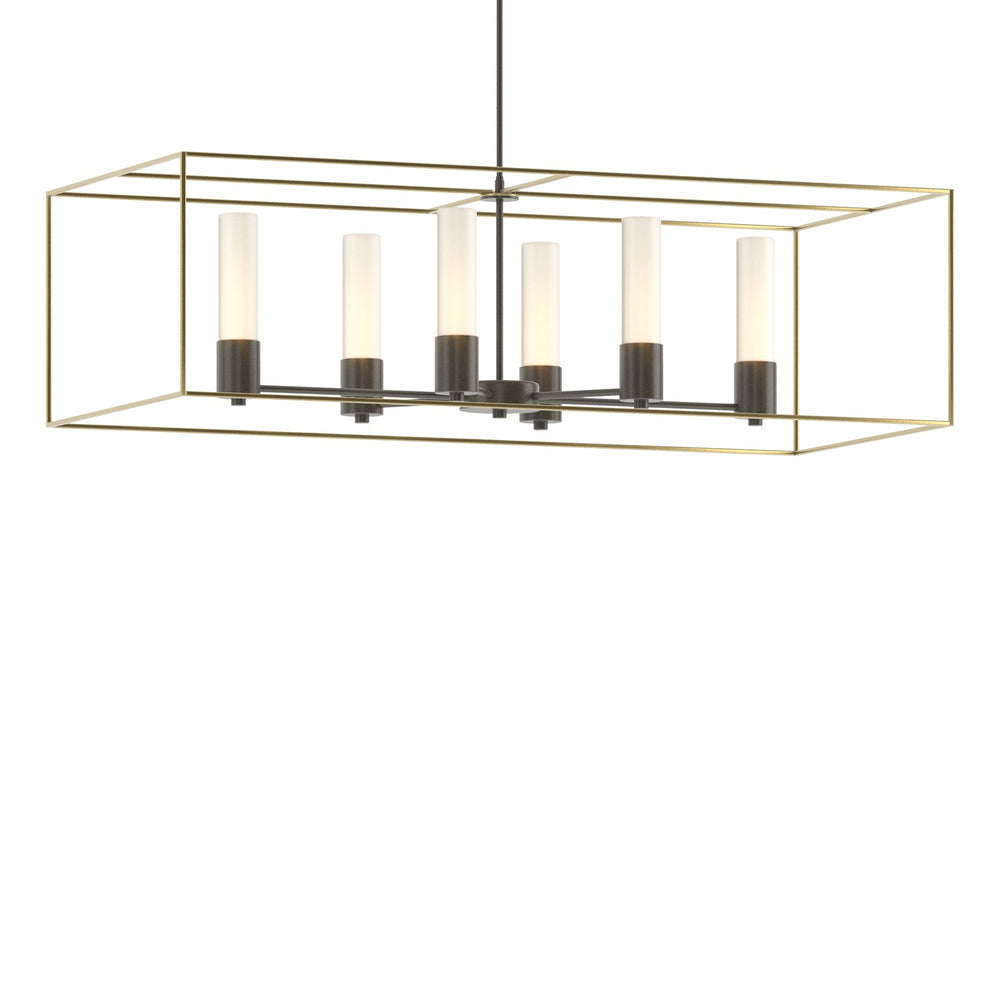 Hubbardton Forge - Six Light Pendant - Portico - Dark Smoke- Union Lighting Luminaires Decor