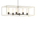 Hubbardton Forge - Six Light Pendant - Portico - Dark Smoke- Union Lighting Luminaires Decor
