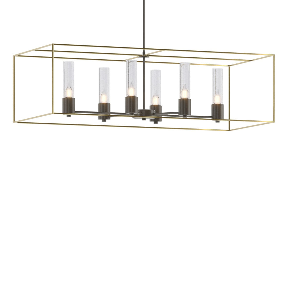 Hubbardton Forge - Six Light Pendant - Portico - Dark Smoke- Union Lighting Luminaires Decor