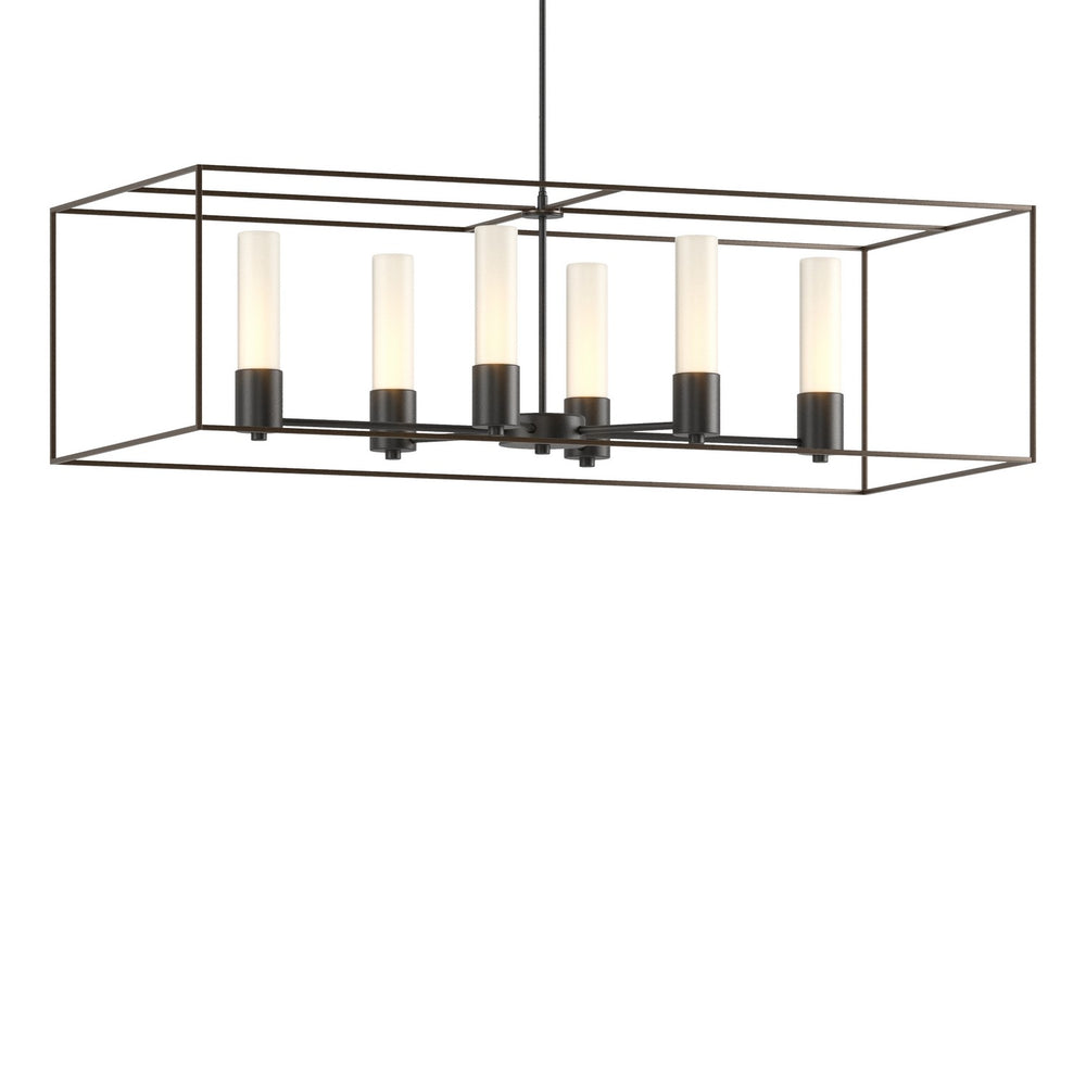 Hubbardton Forge - Six Light Pendant - Portico - Black- Union Lighting Luminaires Decor